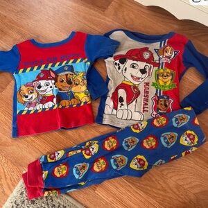 Nickelodeon Paw Patrol Blue and Red Pajama Set